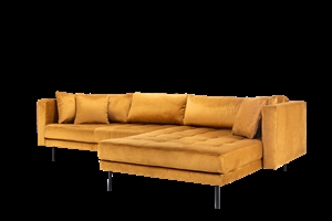 Floyd sofa med chaiselong - Gul - Vendbar